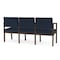 Lesro Lenox 3 Seat Tandem Seating W/ Arms, 64.5 in W 24.5 in L 32 in H LS3103 - alternate 2